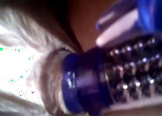 Dildo play and other forms of intense domination in a dog porn movie