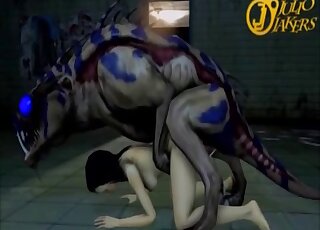 PMV animated bestiality compilation giant beasts and aliens fuck girls