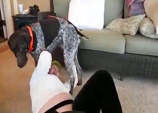 German mature with huge tits in dirty zoophilia perversions