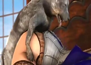 Elizabeth (Bioshock) gest her pussy shocked by an electrifying dogcock